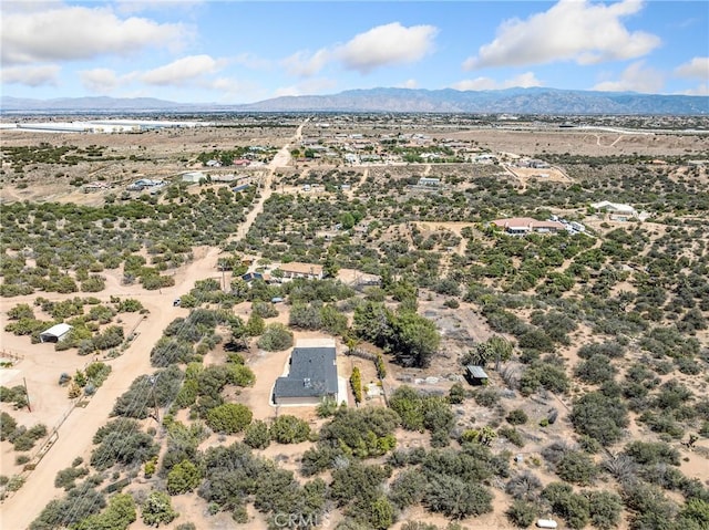 10683 El Centro Rd, Oak Hills, CA 92344 - aerial view of sparsely populated area with a desert landscape and mountains