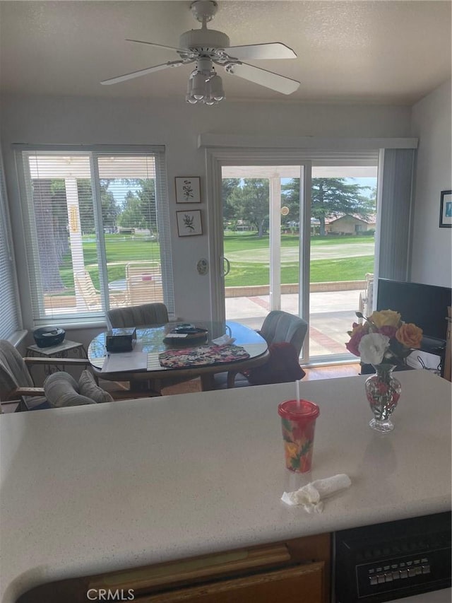 10815 Cherry Hls, Cherry Valley, CA 92223 - dining room featuring a ceiling fan