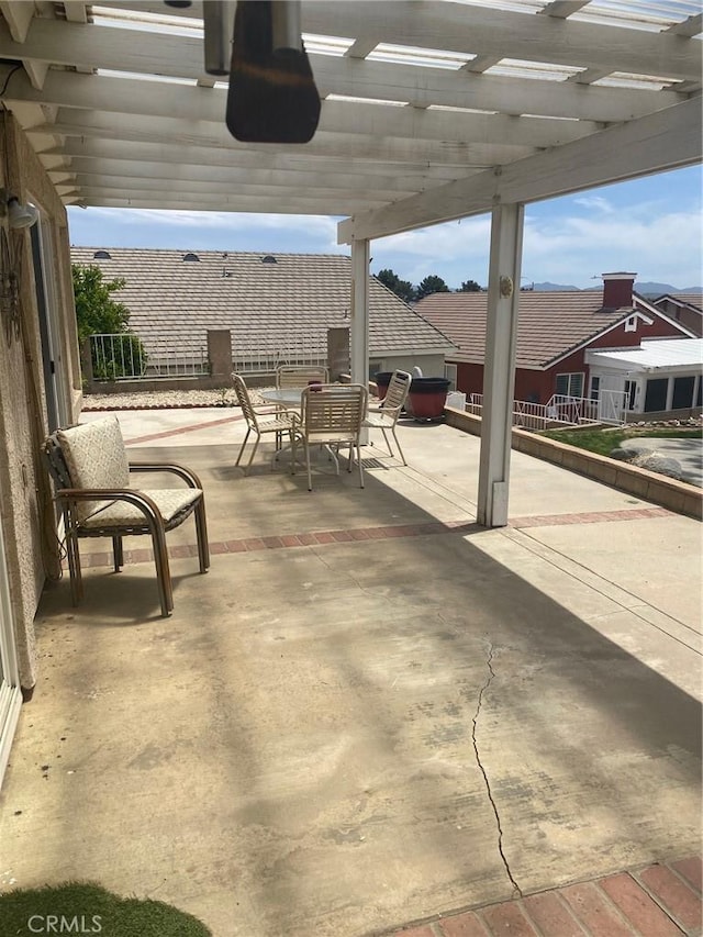 10815 Cherry Hls, Cherry Valley, CA 92223 - view of patio with a pergola and outdoor dining space