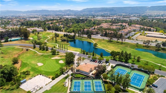 40686 Via Jalapa, Murrieta, CA 92562 - aerial view of residential area with a water and mountain view and a golf club