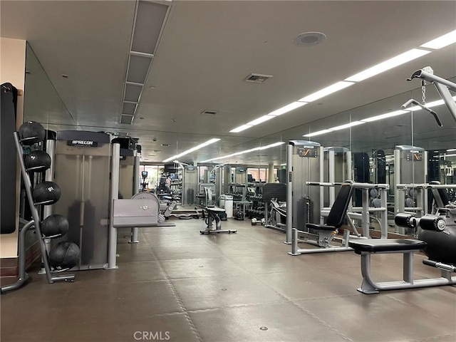 view of gym