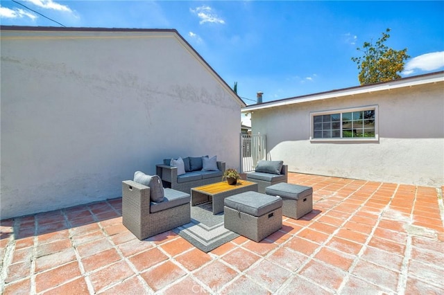 8873 Coolhurst Dr, Pico Rivera, CA 90660 - view of patio / terrace with an outdoor hangout area
