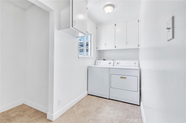 8873 Coolhurst Dr, Pico Rivera, CA 90660 - washroom featuring washing machine and dryer, cabinet space, and baseboards