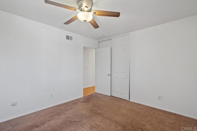 1278 E Madison Ave Unit D, El Cajon, CA 92021 - carpeted spare room with ceiling fan and baseboards