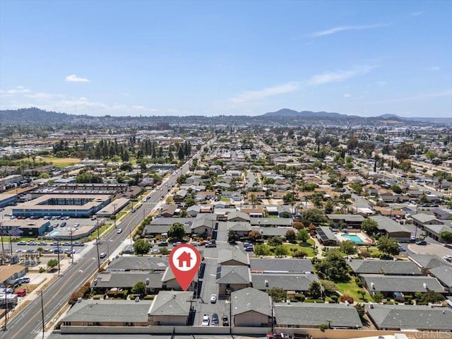 1278 E Madison Ave Unit D, El Cajon, CA 92021 - aerial view of residential area with a mountain backdrop