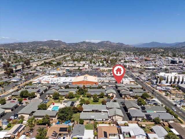 1278 E Madison Ave Unit D, El Cajon, CA 92021 - view of property location with a mountain backdrop and nearby suburban area
