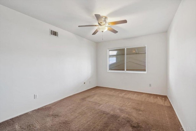 1278 E Madison Ave Unit D, El Cajon, CA 92021 - carpeted empty room featuring ceiling fan