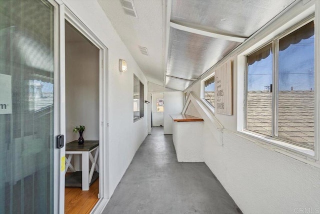 1278 E Madison Ave Unit D, El Cajon, CA 92021 - hallway with concrete floors