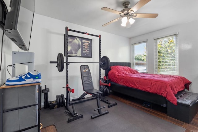 5510 Adelaide Ave Unit 1, San Diego, CA 92115 - bedroom featuring a ceiling fan