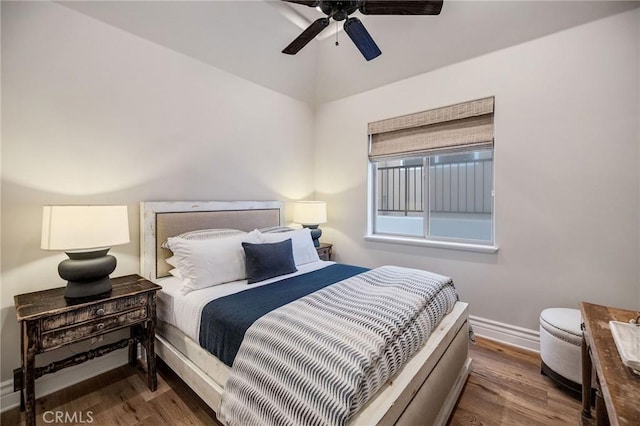 737 35th St, Manhattan Beach, CA 90266 - bedroom featuring wood finished floors, baseboards, and ceiling fan