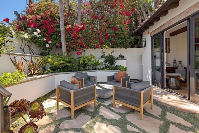 737 35th St, Manhattan Beach, CA 90266 - view of patio with a fenced backyard and outdoor lounge area