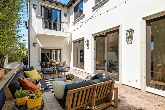 737 35th St, Manhattan Beach, CA 90266 - view of patio / terrace featuring an outdoor hangout area and a balcony
