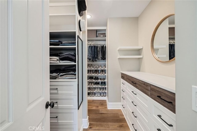 737 35th St, Manhattan Beach, CA 90266 - walk in closet featuring dark wood-style flooring