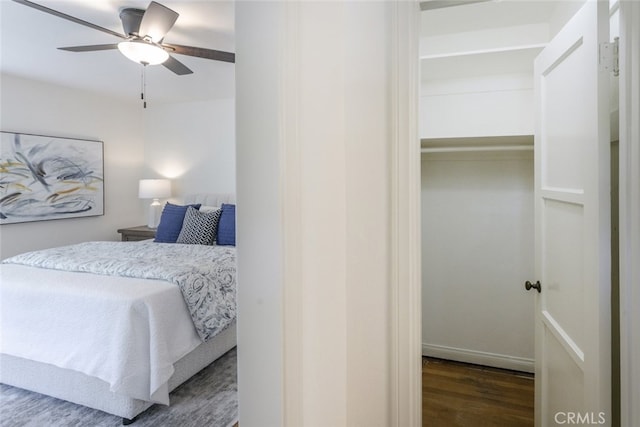 515 N Vista Bonita Ave, Glendora, CA 91741 - bedroom featuring wood finished floors and ceiling fan