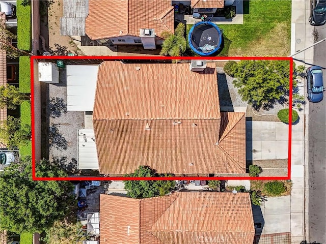 12820 Pan Am Blvd, Moreno Valley, CA 92553 - aerial view of property and surrounding area featuring property parcel outlined
