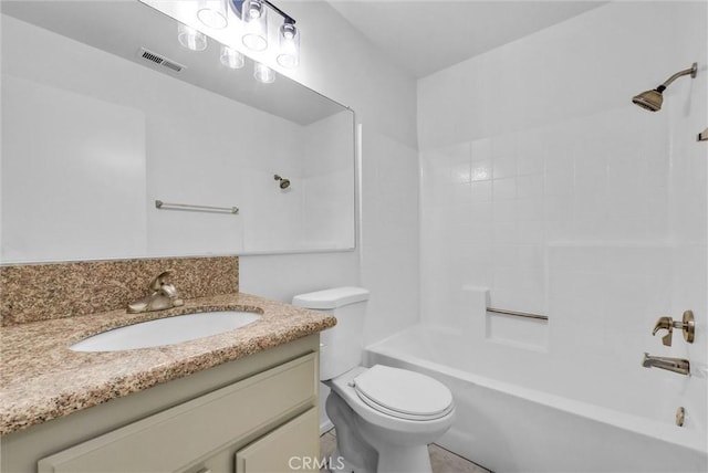 12820 Pan Am Blvd, Moreno Valley, CA 92553 - bathroom featuring toilet, vanity, and bathing tub / shower combination