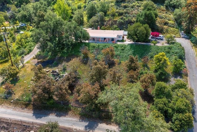 40057 S Shore Rd, Fallbrook, CA 92028 - aerial view of property and surrounding area featuring a heavily wooded area