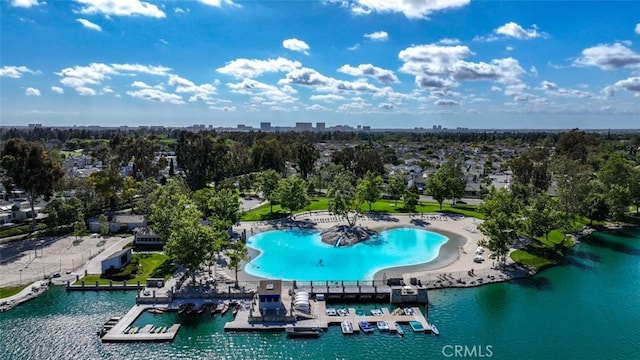 111 Greenfield, Irvine, CA 92614 - bird's eye view of a nearby body of water and a pool