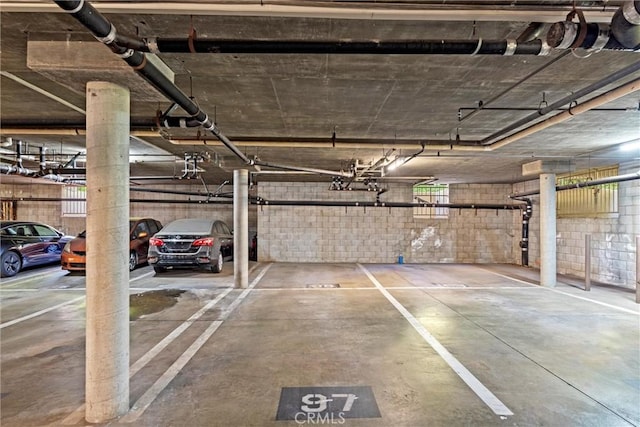 4141 Via Marisol Unit 215, Los Angeles, CA 90042 - parking garage with concrete block wall