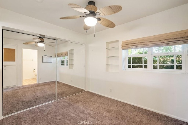 338 S La Serena Dr, West Covina, CA 91791 - unfurnished bedroom featuring carpet flooring, a closet, baseboards, and ceiling fan