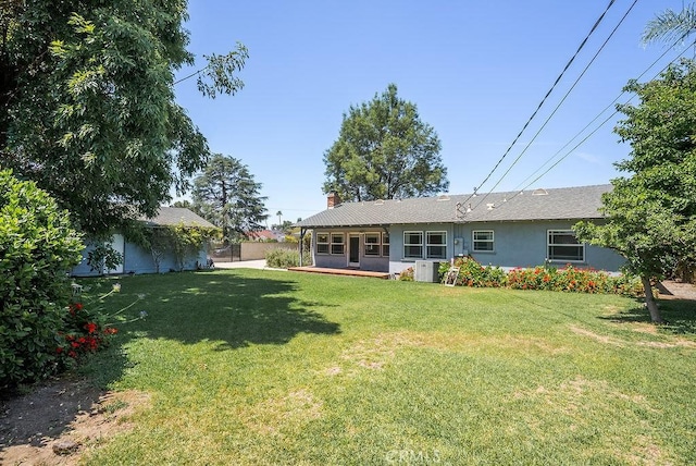 338 S La Serena Dr, West Covina, CA 91791 - view of grassy yard featuring central air condition unit