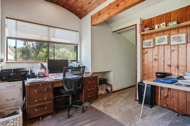 28330 Meadow Glen Way W, Escondido, CA 92026 - carpeted home office with lofted ceiling