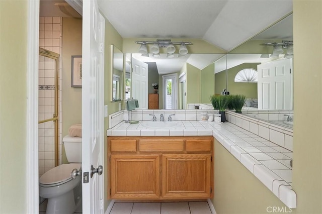 28613 Apricot Pl, Valencia, CA 91390 - full bathroom featuring toilet, vanity, and tile patterned floors