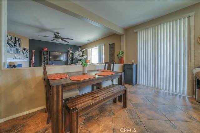 14663 Round Leaf Rd, Moreno Valley, CA 92555 - dining space featuring ceiling fan
