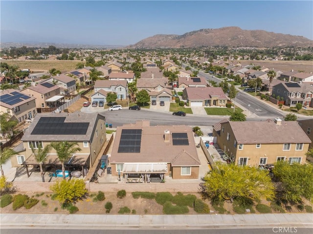 14663 Round Leaf Rd, Moreno Valley, CA 92555 - aerial perspective of suburban area with a mountain backdrop
