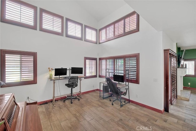 13023 Avenida Empresa, Riverside, CA 92503 - office space with wood finished floors and high vaulted ceiling