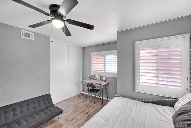 13023 Avenida Empresa, Riverside, CA 92503 - bedroom featuring wood finished floors and ceiling fan