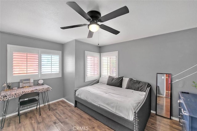 13023 Avenida Empresa, Riverside, CA 92503 - bedroom with wood finished floors and ceiling fan