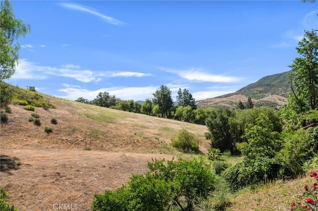 view of mountain background