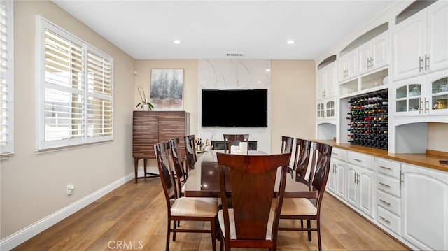 11815 Briarrose Ln, Chino, CA 91710 - dining room with plenty of natural light, light wood-style flooring, and recessed lighting