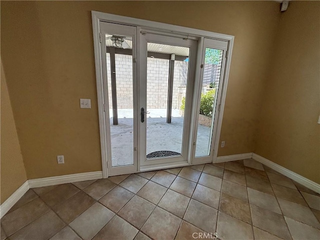 15986 Wilmington Rd, Chino Hills, CA 91709 - doorway to outside featuring baseboards and light tile patterned floors