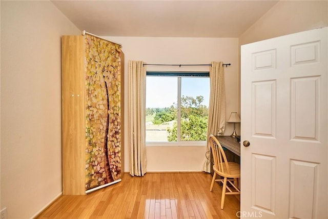 1144 Walnut Grove Ave Unit C, Rosemead, CA 91770 - office with light wood-style floors, lofted ceiling, and baseboards