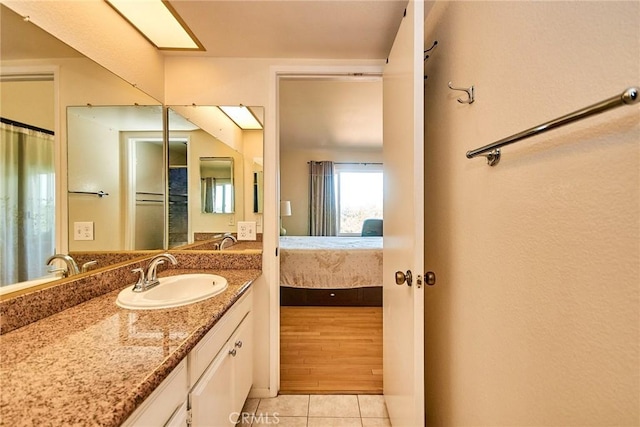 1144 Walnut Grove Ave Unit C, Rosemead, CA 91770 - full bathroom featuring connected bathroom, tile patterned floors, and vanity