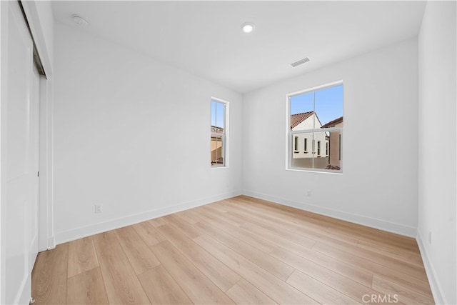 270 Maricopa, Irvine, CA 92618 - unfurnished room with light wood-style floors, a smoke detector, and baseboards