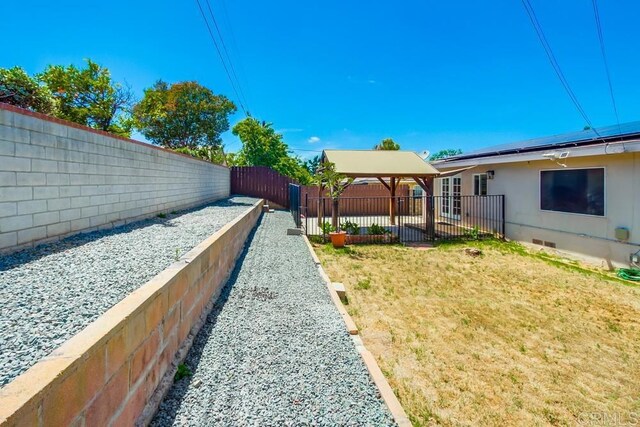 5019 Havenwood Ave, San Diego, CA 92120 - view of yard featuring a gazebo and a patio area