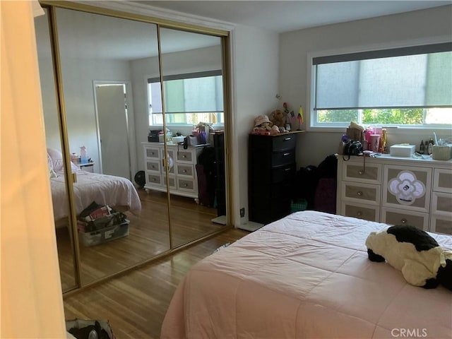 6301 Coldwater Canyon Ave Unit 13, North Hollywood, CA 91606 - bedroom with a closet and wood finished floors