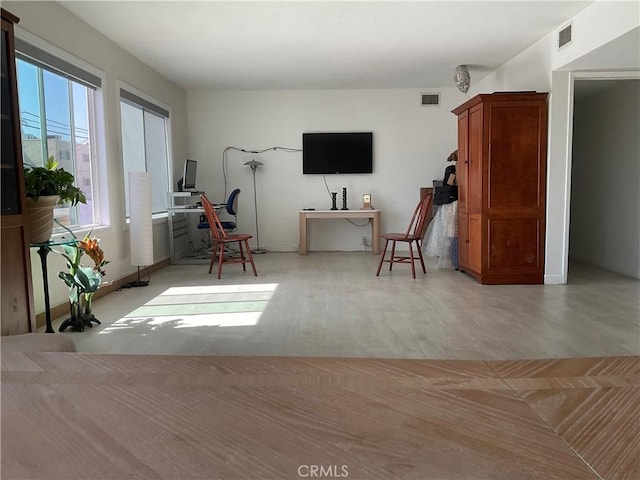 6301 Coldwater Canyon Ave Unit 13, North Hollywood, CA 91606 - sitting room featuring light wood-type flooring and an office area