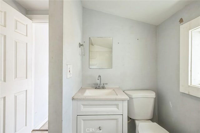 1561 Old Woman Springs Rd, Yucca Valley, CA 92284 - bathroom featuring toilet and vanity