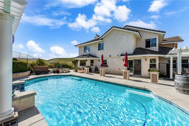 24449 Nan Ct, Diamond Bar, CA 91765 - view of pool featuring a fenced backyard and a patio area