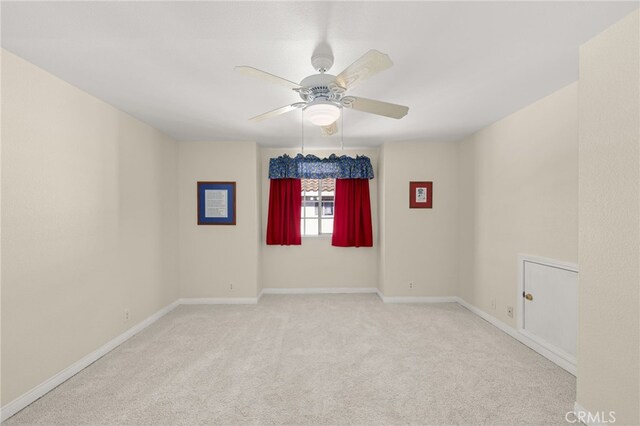 24449 Nan Ct, Diamond Bar, CA 91765 - unfurnished room with carpet, a ceiling fan, and baseboards