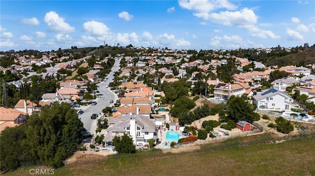 24449 Nan Ct, Diamond Bar, CA 91765 - aerial overview of property's location with nearby suburban area and a pool area