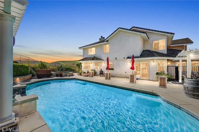 24449 Nan Ct, Diamond Bar, CA 91765 - view of swimming pool featuring a fenced backyard and a patio area