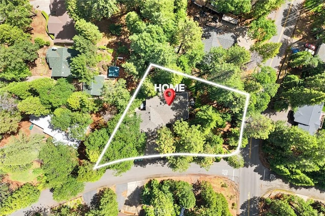 6175 Showdown Cir, Magalia, CA 95954 - aerial overview of property's location featuring property parcel outlined