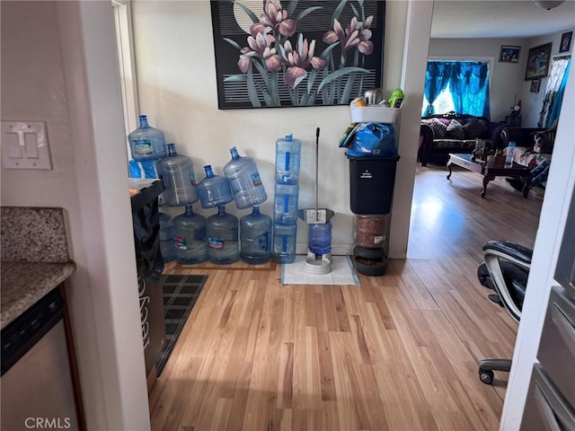7881 Franklin St, Buena Park, CA 90621 - detailed view of wood finished floors and dishwasher