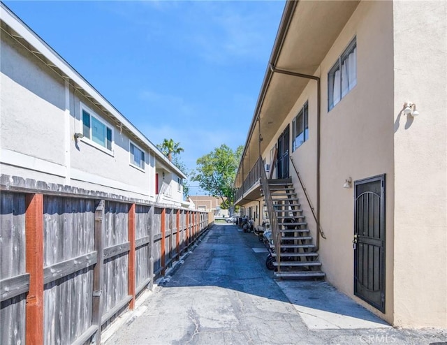 1344 W 225th St, Torrance, CA 90501 - view of asphalt alley featuring stairway