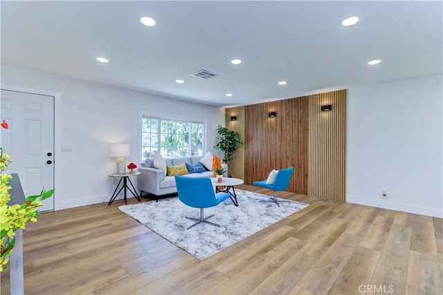 10612 Ketch Ave, Garden Grove, CA 92843 - living room featuring light wood-type flooring and recessed lighting